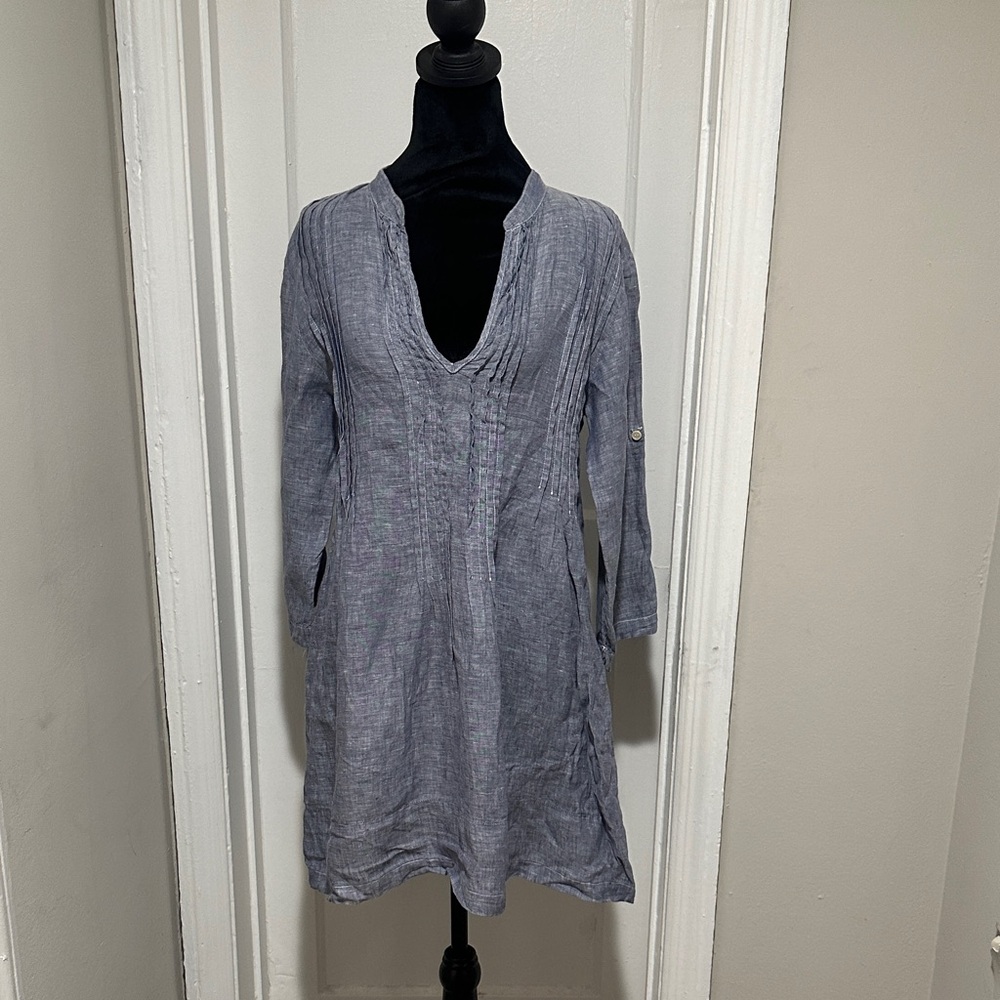 💙Ladies Denim Like Linen Dress💙